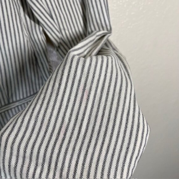 Theory Blazer Womens 0 Open Front Jacket Lanai White Striped Career - Picture 7 of 7